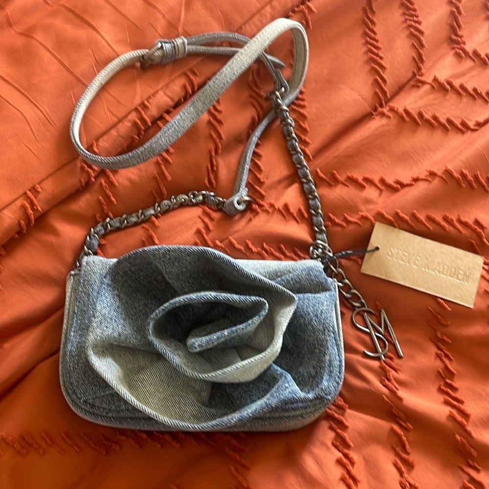 NWT jean two sided Steve Madden crossbody